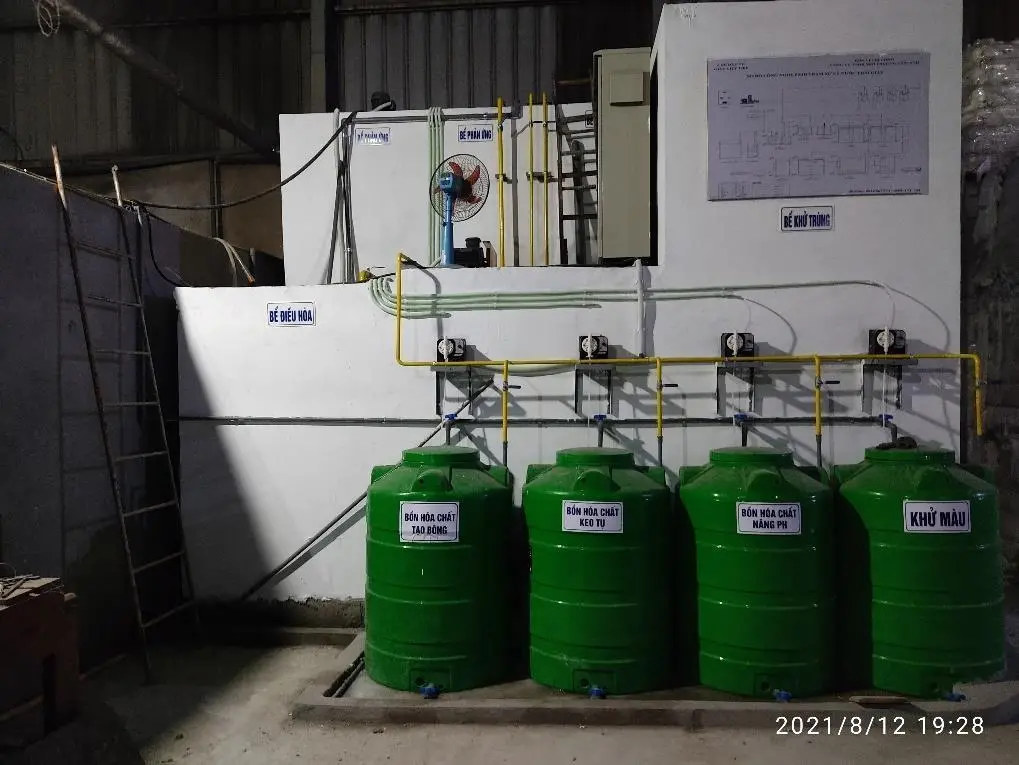 Hệ thống xử lý nước thải Nhà máy giấy Tuấn Phương 10 m³/ngày đêm